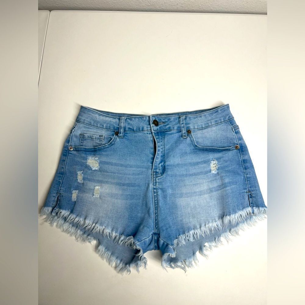 Denim Distressed Light Blue Women’s Shorts Size M
